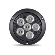 TLED-UX8 LEGACY SERIES ROUND 4" FLANGE MOUNT LED LOAD/WORK LIGHT WITH BLACK FRONT - BLACK FLANGE 4" ROUND Dark Slate Gray