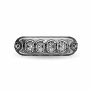 TLED-W14A26 Mini Surface Mount Amber Strobe Light - 36 Patterns (4 Diodes) STROBE Gray
