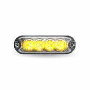 TLED-W14A26 Mini Surface Mount Amber Strobe Light - 36 Patterns (4 Diodes) STROBE Light Gray