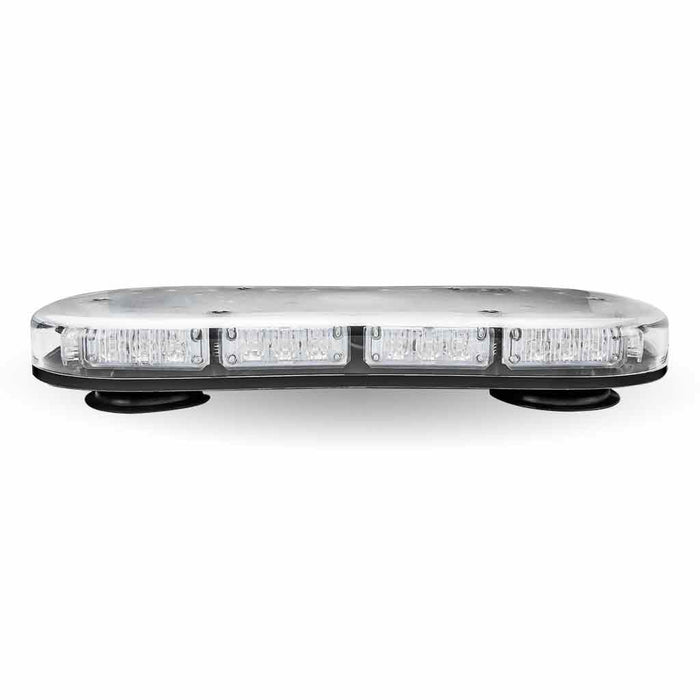 Light Gray TLED-W16 14" Low Profile Class 1 Amber LED Warning Light Bar with 36 Flash Patterns - Vacuum/Magnetic WARNING/LIGHT BAR