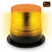 Black Amber Medium Profile Single Flash Beacon Light - 380 LM (3 Diodes) BEACON/WARNING