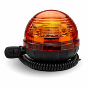 TLED-W2 Amber Dome Vaccum Magnetic 3 Flash Beacon Light - 960 LM (12 Diodes) STROBE Black