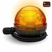 TLED-W2 Amber Dome Vaccum Magnetic 3 Flash Beacon Light - 960 LM (12 Diodes) STROBE Bisque