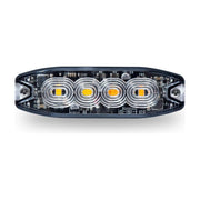 TLED-W34AW Amber/White LED Class 1 Low Profile Warning Strobe with 36 Flash Patterns (4 Diodes) STROBE Dark Slate Gray