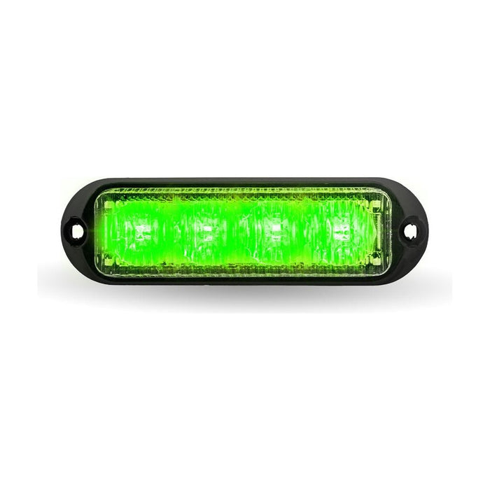 Light Gray 4 Color LED Class 1 Low Profile Warning Strobe with 36 Flash Patterns (4 Diodes) - Amber, White, Green & Blue STROBE