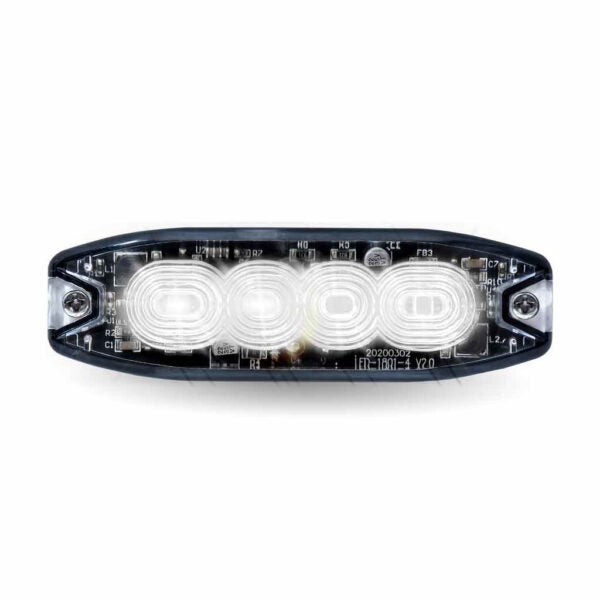 TLED-W44AW Dual Solid Color Directional LED Slim Surface Strobe Light – Amber / White Strobe