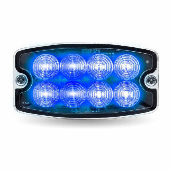 TLED-W48AB Dual Solid Color Directional LED Slim Surface Strobe Light – Amber / Blue Strobe