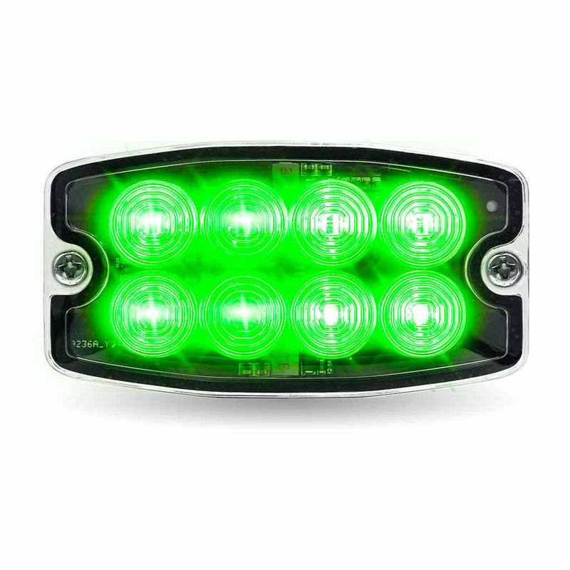 TLED-W48AG Dual Solid Color Directional LED Slim Surface Strobe Light – Amber / Green Strobe