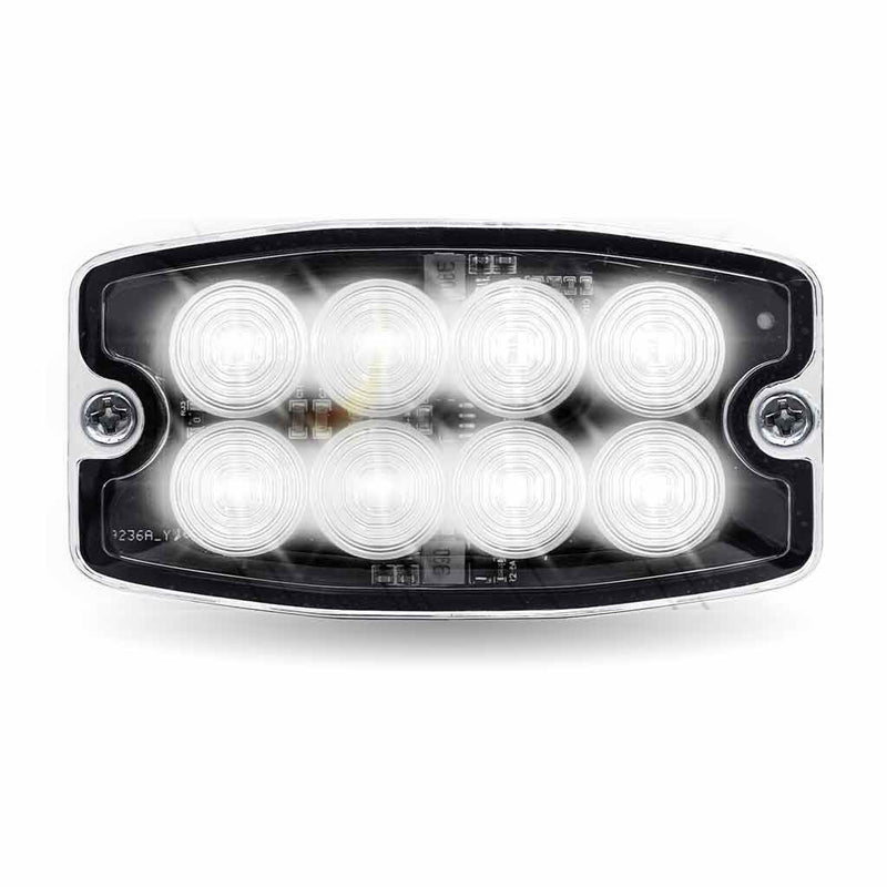 TLED-W48AW Dual Solid Color Directional LED Slim Surface Strobe Light – Amber / White Strobe