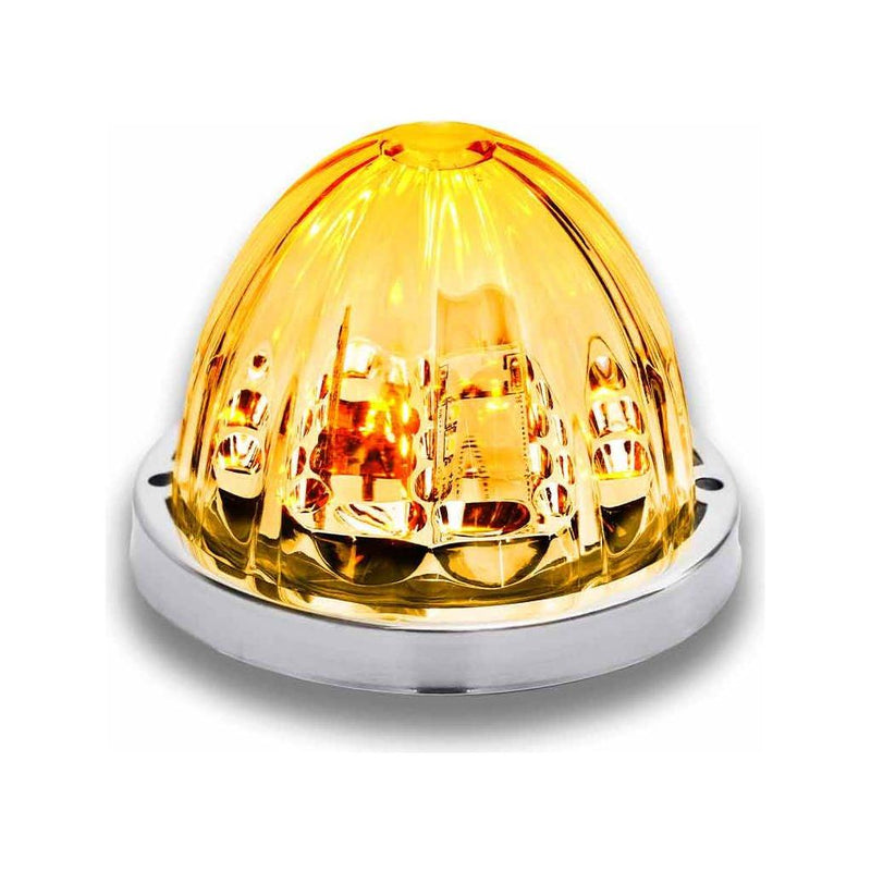 Watermelon (Starburst) light LED with Tower Bulb & Lock Ring (Choose color) Watermelon Light Clear Amber Light Gray