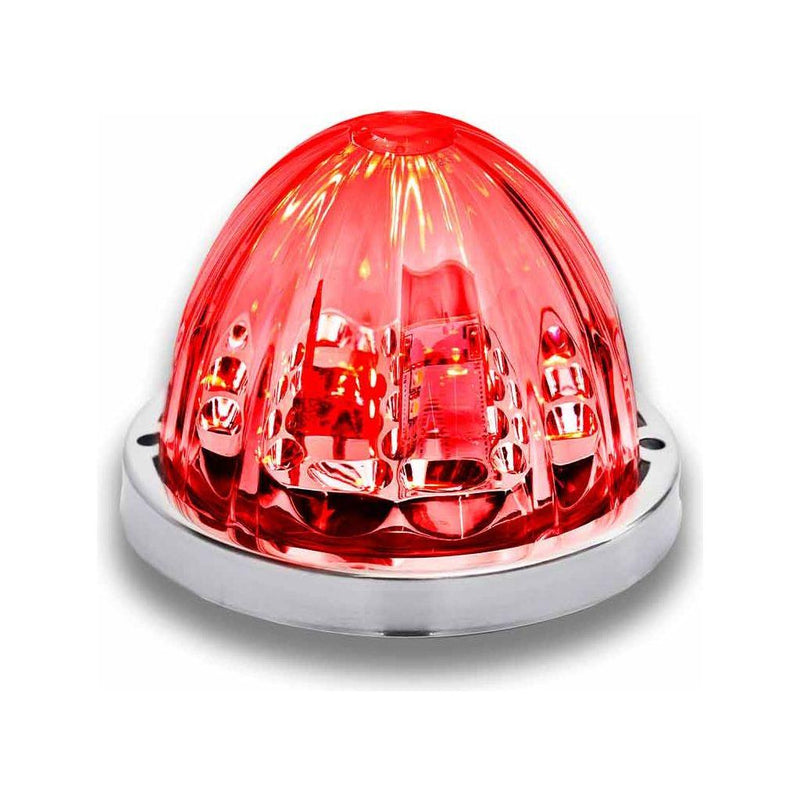 Watermelon (Starburst) light LED with Tower Bulb & Lock Ring (Choose color) Watermelon Light Clear Red Gray