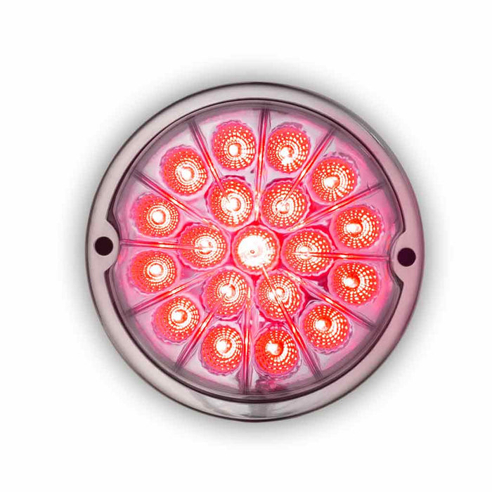 Thistle Dual Revolution Amber/Red Watermelon LED with Reflector Cup & Lock Ring (19 Diodes) watermelon sealed led
