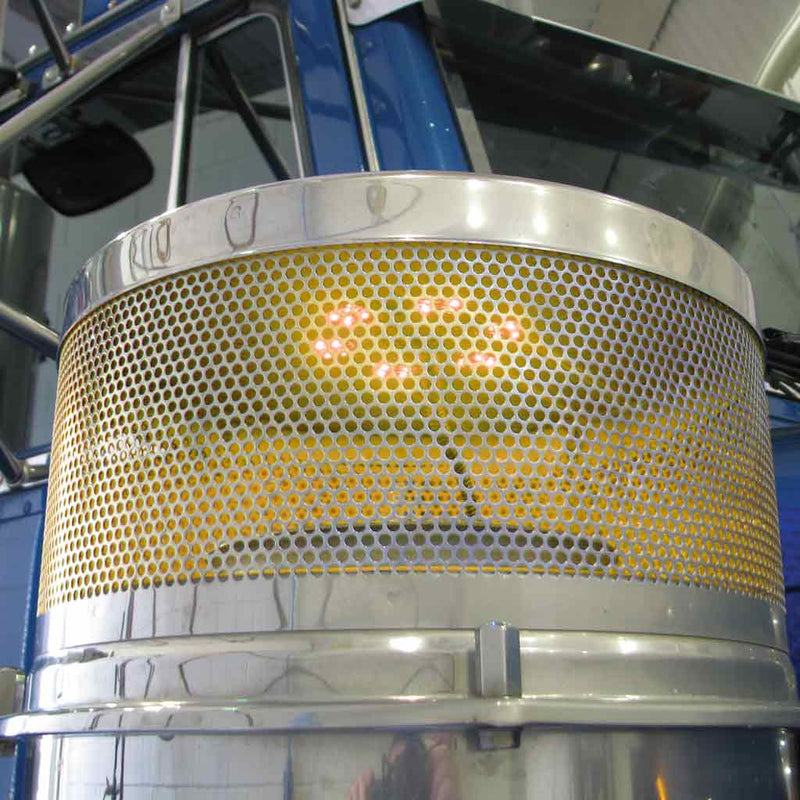 8" Star Amber LED for 15" Donaldson & Vortox Air Breather (24 Diodes) Air Cleaner Light Slate Gray