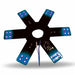 Light Gray 8" Star Blue LED for 15" Donald. & Vortox Air Breather (24 Diodes) AIR CLEANER