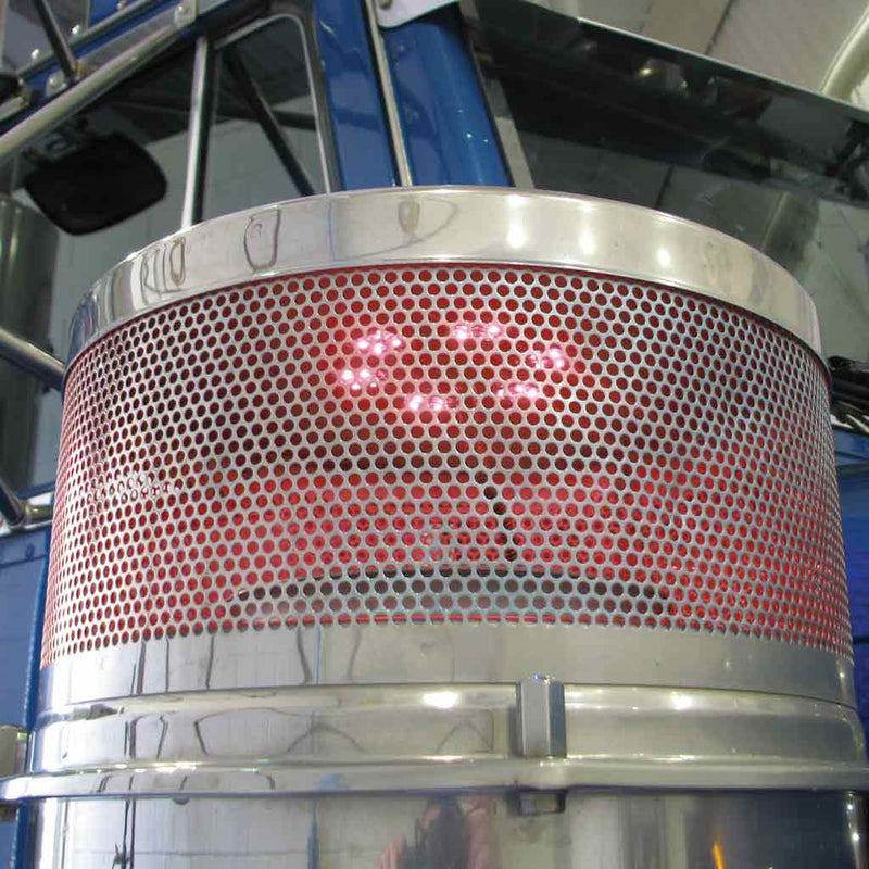 8" Star Red LED for 15ö Donaldson & Vortox Air Breather (24 Diodes) Air Cleaner Light Slate Gray