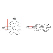 TLED-X3R 5" Star Red LED for 13" Donald. Air Breather (24 Diodes) Air Cleaner Lavender
