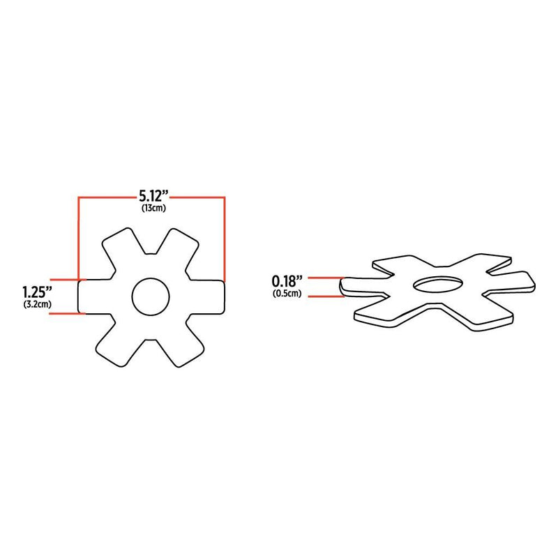 TLED-X3R 5" Star Red LED for 13" Donald. Air Breather (24 Diodes) Air Cleaner Lavender