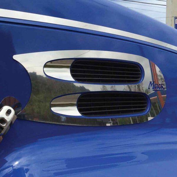 TM-1102 MACK PINNACLE/VISION Air Intake Trims (All Years) – Outer Air Intake Trim Exterior Trim Dark Slate Blue