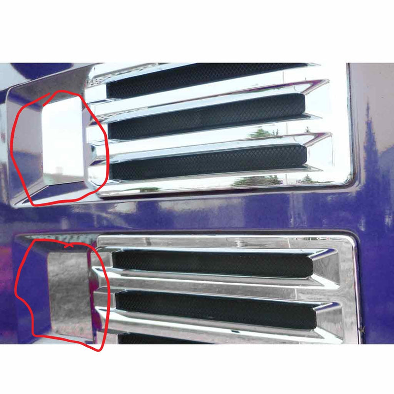 TM-1119 MACK ANTHEM Air Intake Trims (2018+) – Recessed Inserts Exterior Trim Dark Slate Gray