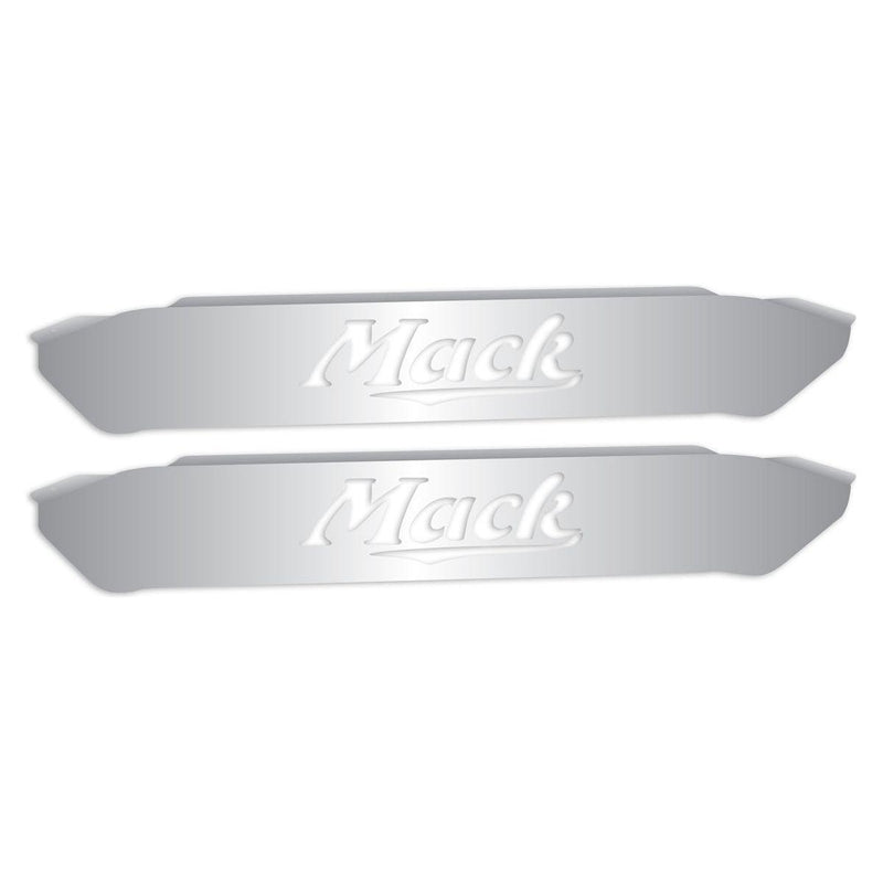 TM-1418 MACK Door Kick Plates (All Years) – Mack Logo Cutout Gray