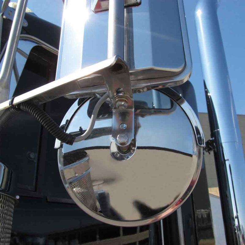 TM-2002 8″ Convex Mirror – Center Mounting Bracket Mirror Dark Slate Gray