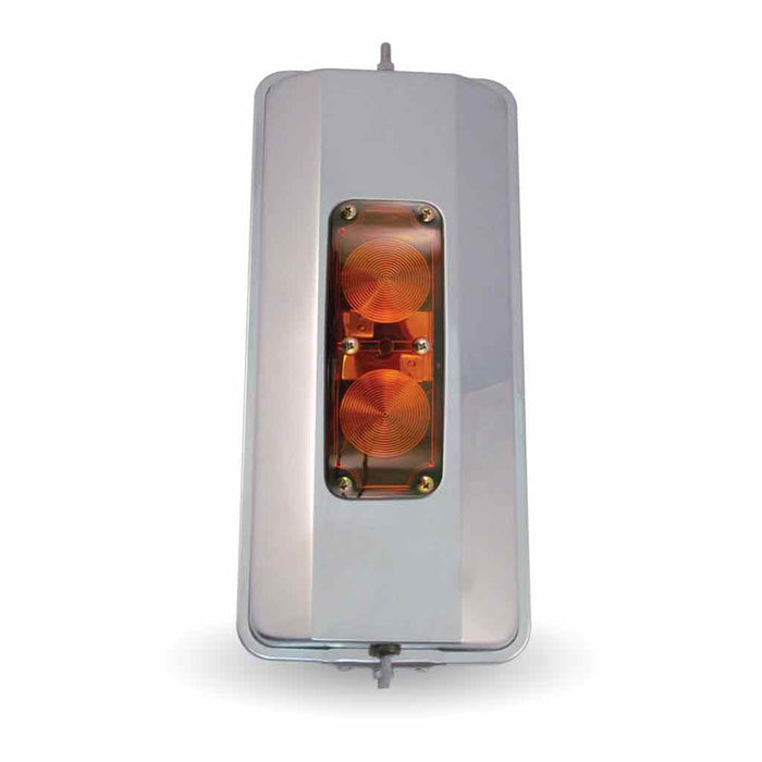 Gray TM-2011 Heated Westcoast Mirror with Incandescent Light Mirror