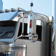 TM-2011 Heated Westcoast Mirror with Incandescent Light Mirror Gray