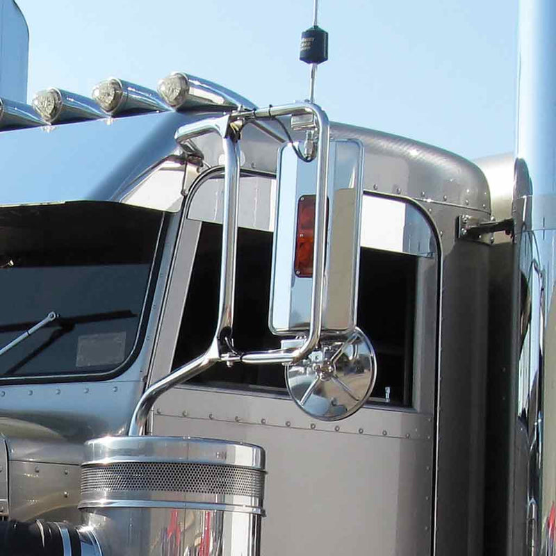 TM-2011 Heated Westcoast Mirror with Incandescent Light Mirror Gray