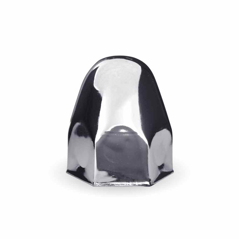 TNUT-B1 33mm Push On Nut Cover – Chrome Metal NUT COVER Light Gray