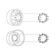TNUT-C1 Complete Nut Cover Kit – 33mm Push On Nut Covers with Flange – 60 Nut Covers NUT COVER Lavender