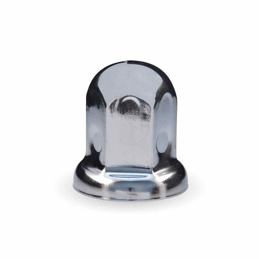 Gray TNUT-F1 33mm Push On Nut Cover with Flange – Chrome Metal NUT COVER