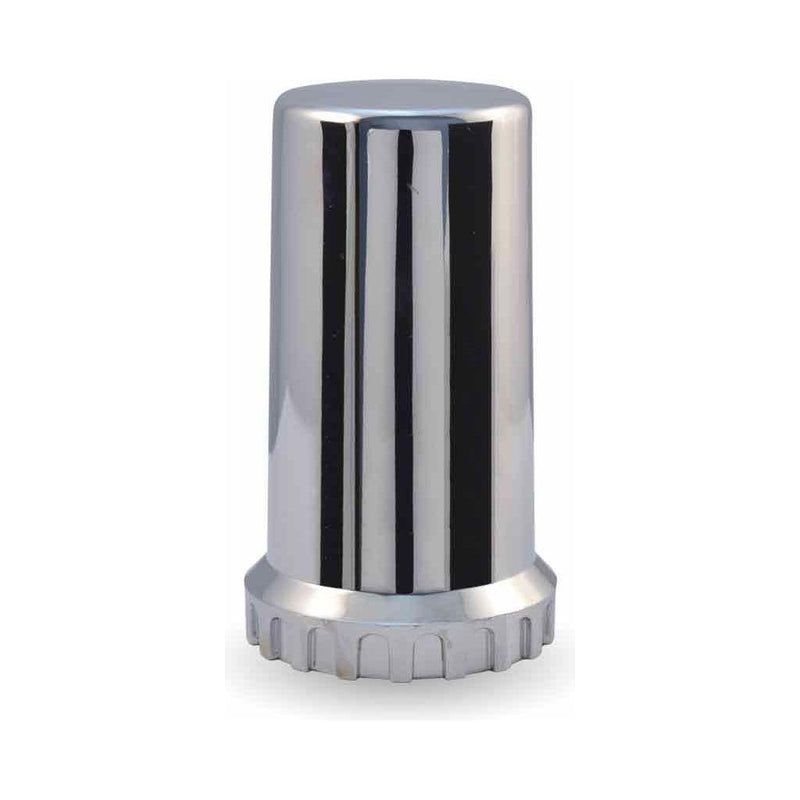 TNUT-F2TL 33mm Threaded Long Nut Cover with Flange – Chrome ABS Plastic NUT COVER Gray