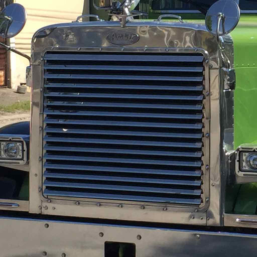 TP-1001 Peterbilt 379 Extended Hood Louvered Grill (16 Bars) Dark Slate Gray