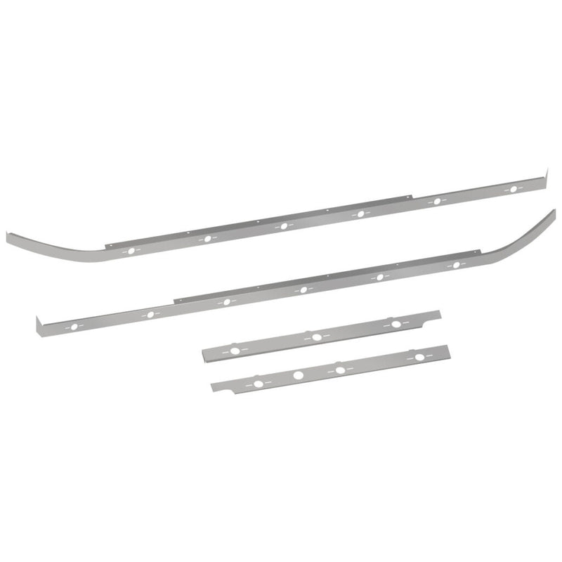 TP-10116 Peterbilt 579 Cab, 63" Sleeper & Extension Panel Kit with Block Heater Hole & 18 Slotted Light Holes (2013+) Dark Gray