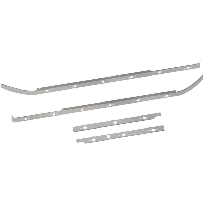 TP-10130 Peterbilt 579 Cab, 80" Sleeper & Extension Panel Kit with Block Heater Hole & 18 Slotted Light Holes Dark Gray