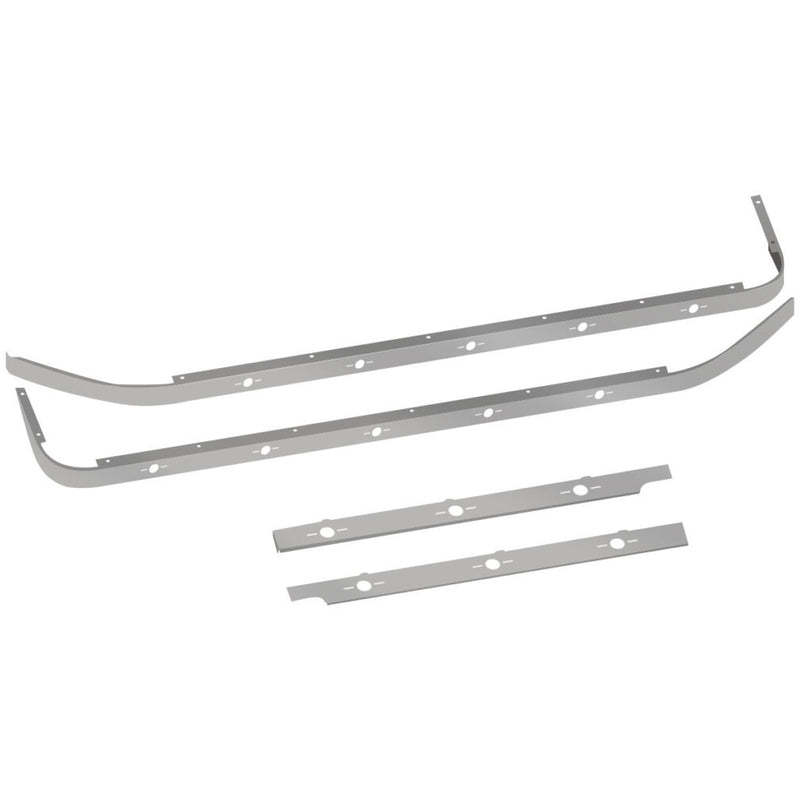 TP-10136 Peterbilt 579 Cab & 80" Sleeper Panel Kit with No Block Heater Hole & 16 Slotted Light Holes Dark Gray