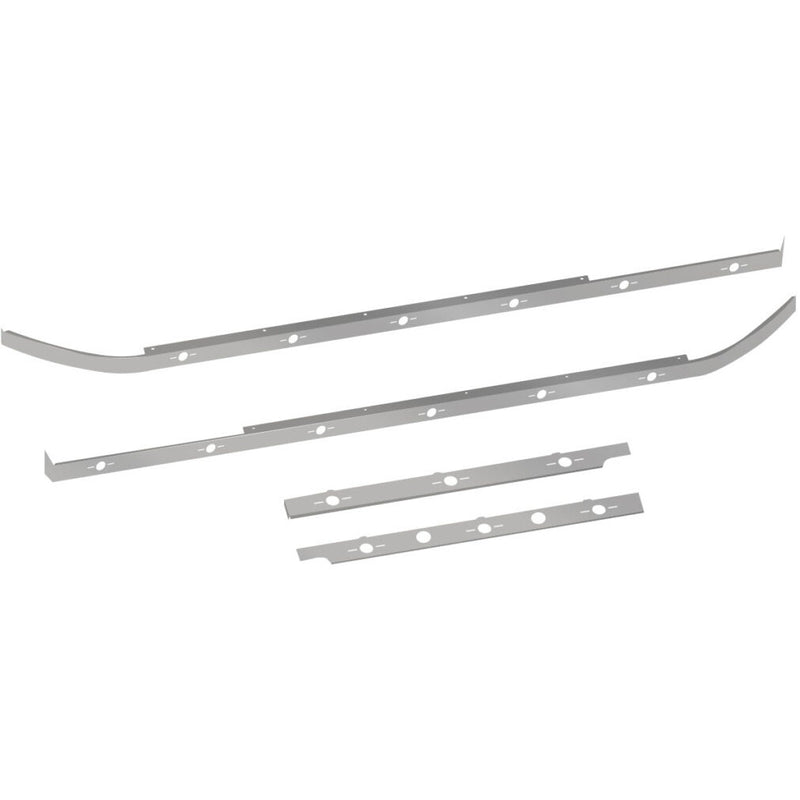 TP-10140 Peterbilt 579 Cab, 72" Sleeper & Extension Panel Kit with 2 Block Heater Holes & 18 Slotted Light Holes Dark Gray