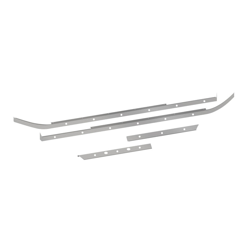 TP-10159 Peterbilt 579 Cab, 80" Sleeper & Extension Panel Kit for Short Hood Models with 18 Slotted Light Holes - 2 Blockheater Holes Dark Gray