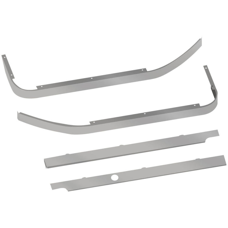 TP-10161 Peterbilt 579 Blank Cab, & 44" Sleeper Panel Kit for Long Hood Models - 1 Blockheater Hole Dark Gray