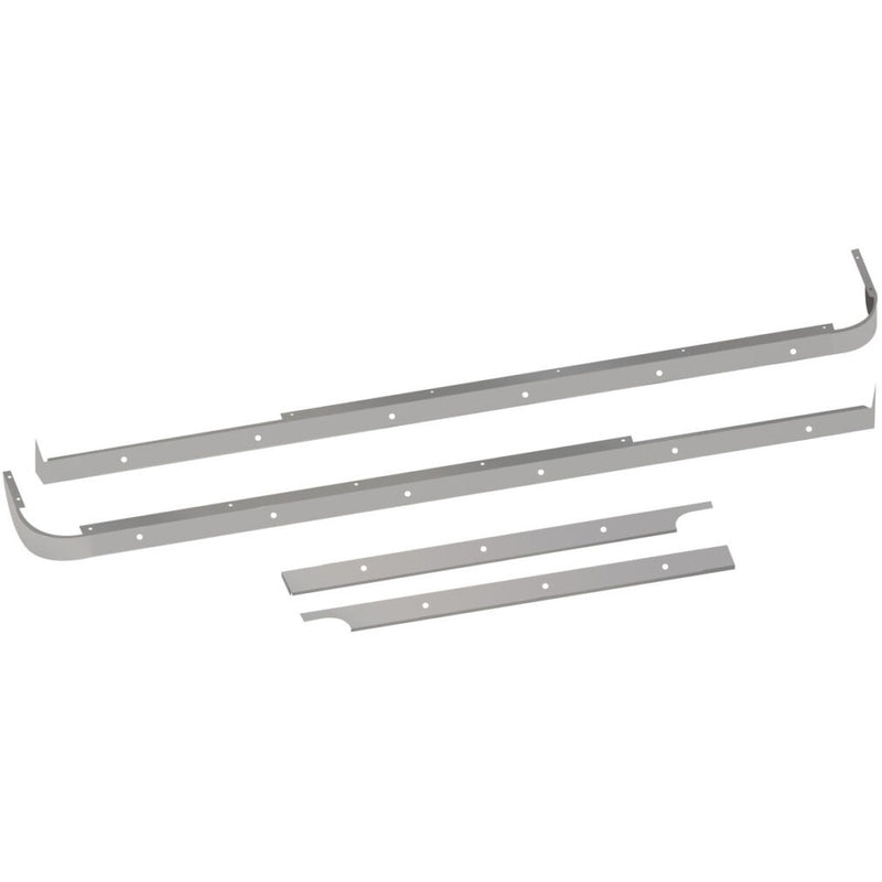 TP-10179 Peterbilt 579 Cab, 72" Sleeper & Extension Panel Kit for Long Hood Models & Cab Exhaust with 18 Slotted Light Holes - No Blockheater Hole Dark Gray