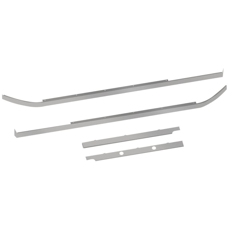 TP-10180 Peterbilt 579 Blank Cab, 80" Sleeper & Extension Panel Kit for Long Hood Models - 2 Blockheater Holes Dark Gray