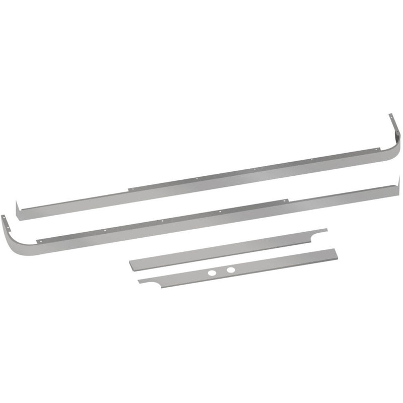 TP-10182 Peterbilt 579 Blank Cab, 80" Sleeper & Extension Panel Kit for Long Hood Models & Cab Exhaust - 2 Blockheater Holes Dark Gray