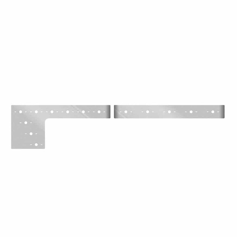 TP-1065 Peterbilt 379 Stainless Steel “Southern Style” 9" Cowl, Cab, & 63" Sleeper Kit with 24 Slotted Light Holes Light Gray