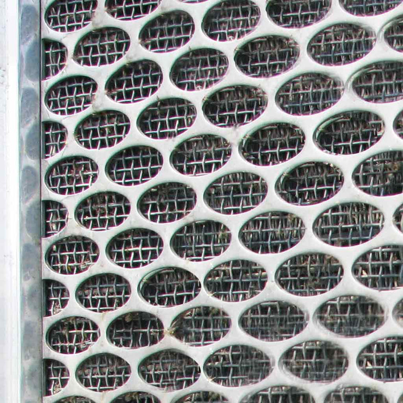 TP-1124 Peterbilt 379 Extended Hood Front Grill with Oval Punchouts (18 Ga.) Dark Slate Gray
