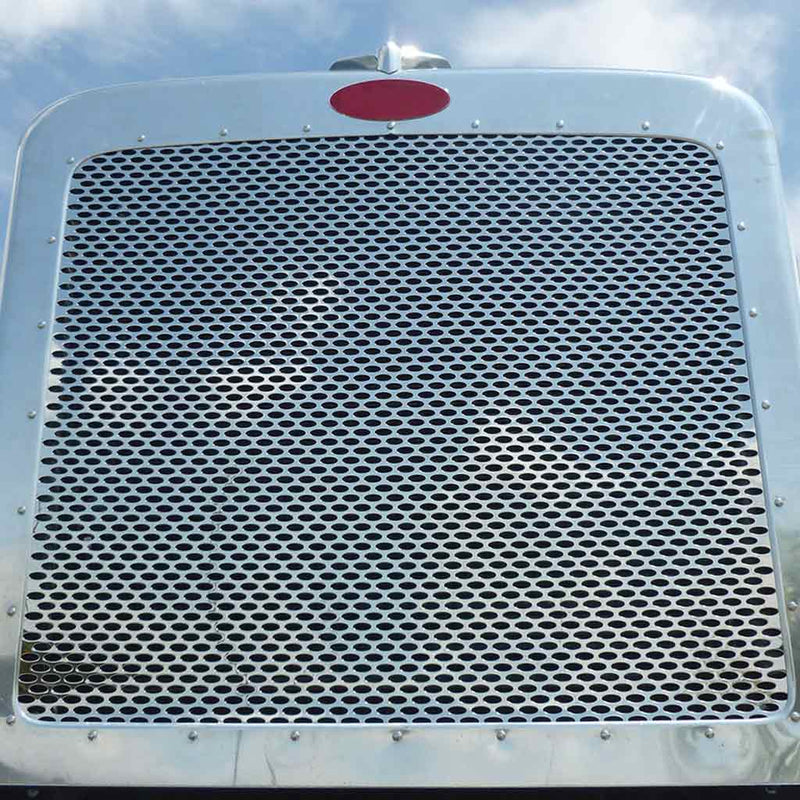 TP-1139 Peterbilt 389 Extended Hood Front Grill with Oval Punchouts (18 Ga.) Gray