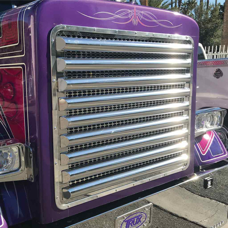TP-1144 Peterbilt Half Moon Horizontal Grill Bar - 39" Dim Gray