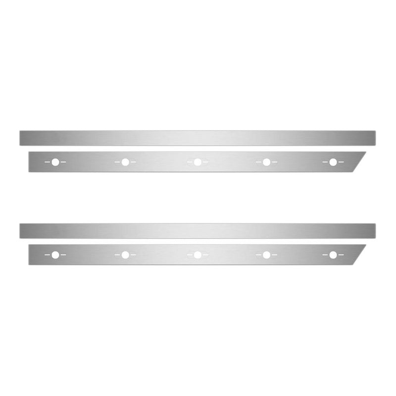 TP-1398 Peterbilt 389 Deluxe Cab Panel with 10 Slotted Light Holes (2014+) CAB PANEL Light Gray