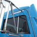 Steel Blue Peterbilt 5" Flange Chop Top Window - Door Mounted Mirror WINDOW CHOP TOP