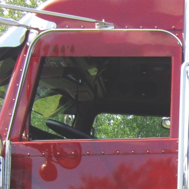 TP-1455 Peterbilt 5" Chop Top Window Panel - Cab Mounted Mirror - Paintable WINDOW CHOP TOP Dim Gray