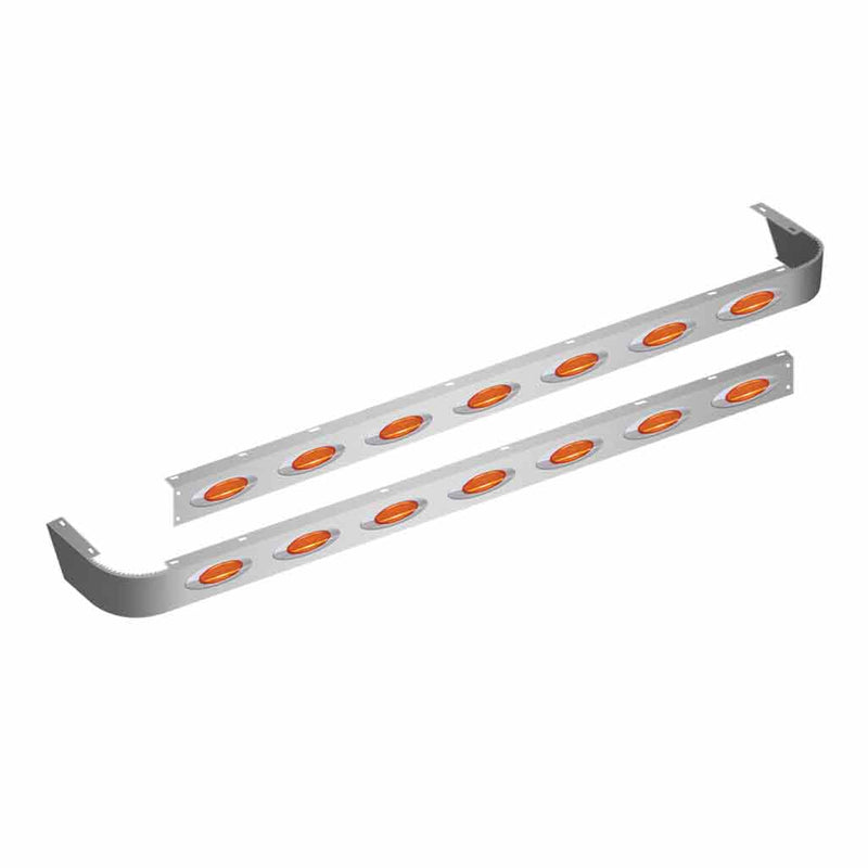 TP-15120LM Peterbilt 389 63" Sleeper Panel for Extender with 14 G4 LEDs (2014+) SLEEPER PANEL Gray